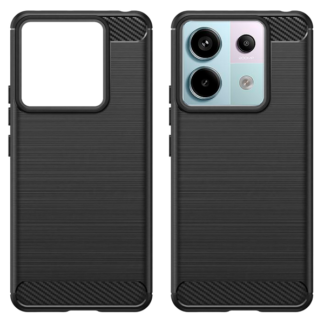 Xiaomi Redmi Note 13 Pro (5G) / Poco X6 (5G) Carbon silikoonkaitse must