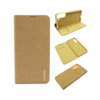 Samsung XCover 7 / G556 Vennus Book kaitsekott kuldne