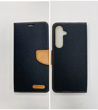 Samsung S24 (5G) / S921 Canvas kaitsekott must