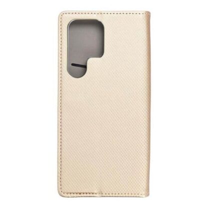 Samsung S25 Ultra (5G) / S938 Smart Magnet kaitsekott kuldne - Image 2