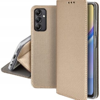 Samsung A17 (4G) / (5G) Smart Magnet kaitsekott kuldne