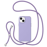 Apple Iphone 14 Plus Crossbody silikoonkaitse lilla