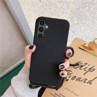 Samsung S25 / S931 Crossbody silikoonkaitse must