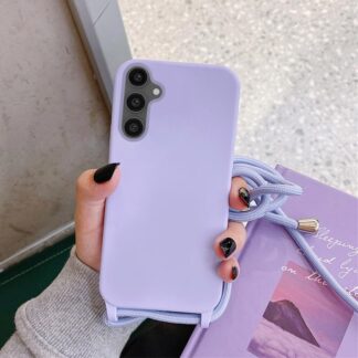 Samsung S25 / S931 Crossbody silikoonkaitse lilla
