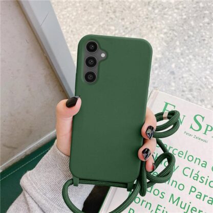 Samsung S25 / S931 Crossbody silikoonkaitse roheline