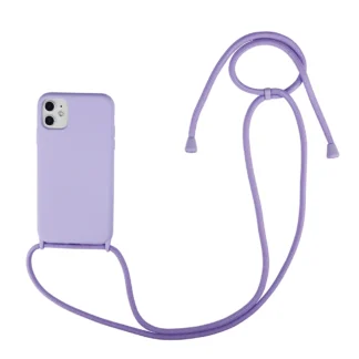 Apple Iphone 11 / Iphone XR Crossbody silikoonkaitse lilla