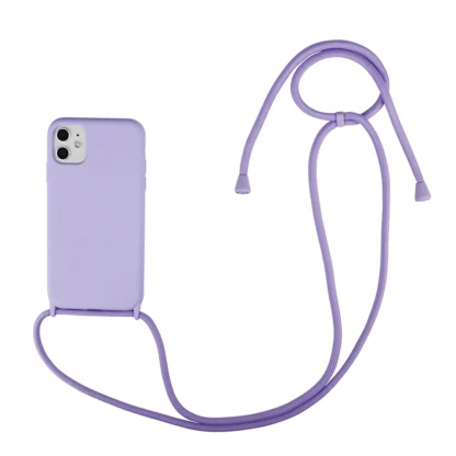 Apple Iphone 11 / Iphone XR Crossbody silikoonkaitse lilla