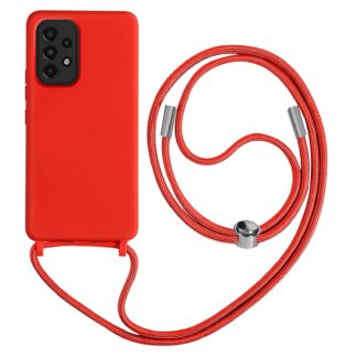 Samsung S20 FE (4G) / (5G) Crossbody silikoonkaitse punane
