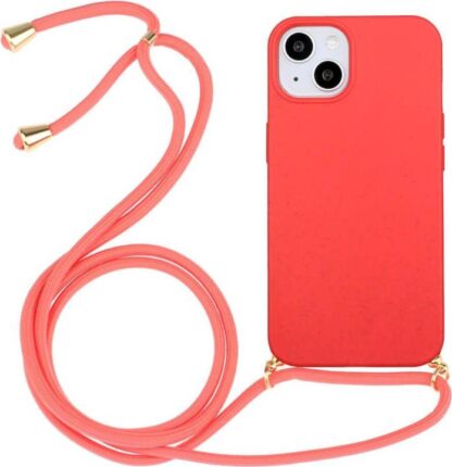 Apple Iphone 14 Plus Crossbody silikoonkaitse punane