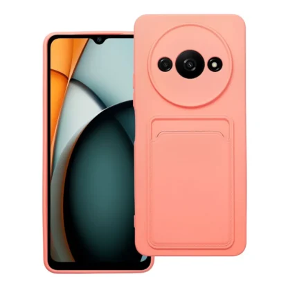 Xiaomi Redmi A3 Wallet silikoonkaitse roosa