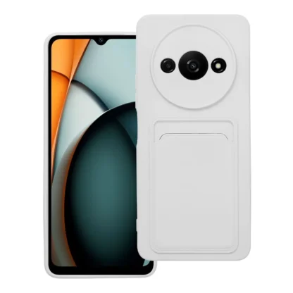 Xiaomi Redmi A3 Wallet silikoonkaitse valge