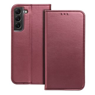Samsung S25 Plus (5G) / S936 Leather Book kaitsekott veinipunane
