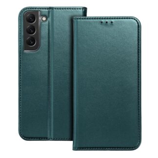 Samsung S24 (5G) / S921 Leather Book kaitsekott roheline