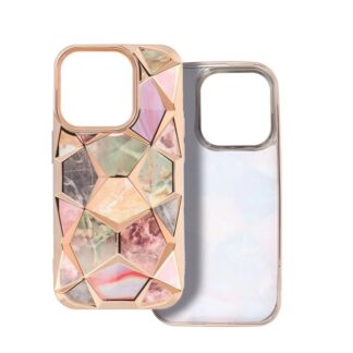 Apple iPhone 13 / Iphone 14 3D Prisma silikoonkaitse kuldne