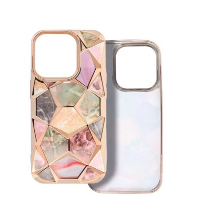 Apple iPhone 13 / Iphone 14 3D Prisma silikoonkaitse kuldne