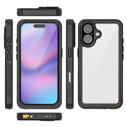 Apple Iphone 16 Waterproof veekindel ümbris must - Image 3