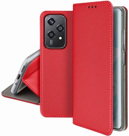 Honor 200 Lite (5G) Smart Magnet kaitsekott punane