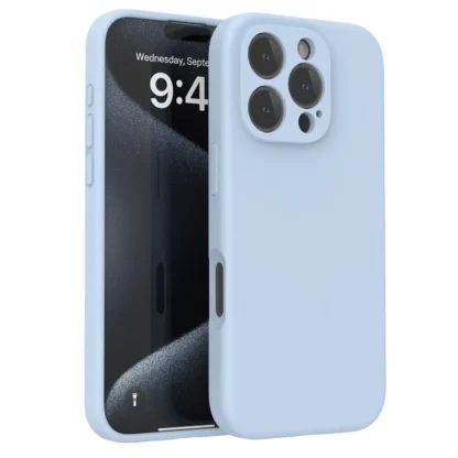 Apple Iphone 16 Pro Max Matt silikoonkaitse helesinine