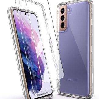 Samsung S21 FE (5G) / G990 UltraSlim silikoonkaitse + kaitseklaas 2in1