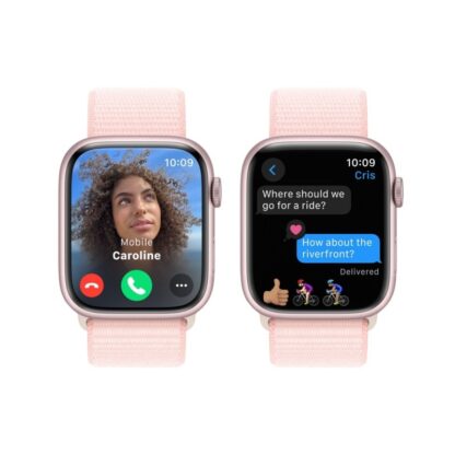Uus Apple Watch 9 (GPS) / Pink Aluminium Case with Light Pink Sport Loop (MR9J3ET-A) - Image 2
