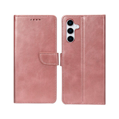 Samsung A36 (5G) / A366 Fancy Leather kaitsekott roosa - Image 2