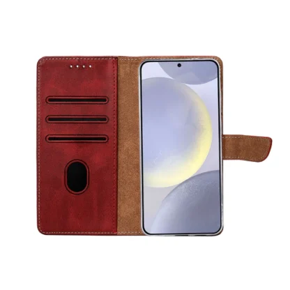 Samsung A36 (5G) / A366 Fancy Leather kaitsekott punane - Image 3