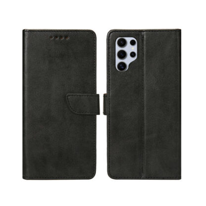 Samsung S25 Ultra (5G) / S938 Fancy Leather kaitsekott must - Image 2