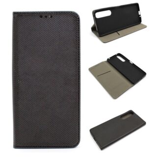 Sony Xperia 10 VI Smart Magnet kaitsekott must