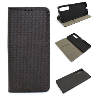 Sony Xperia 10 VI Smart Magnet kaitsekott must