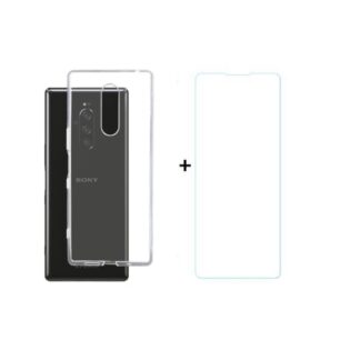 Sony Xperia 1 / Xperia XZ4 2in1 UltraSlim silikoonkaitse + kaitseklaas