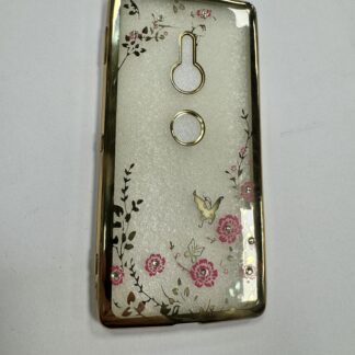 Sony Xperia XZ2 SecretGarden silikoonkaitse läbipaistev kuldne