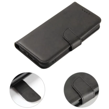 Apple Iphone 16e / Iphone SE (2025) Fancy Leather kaitsekott must - Image 3