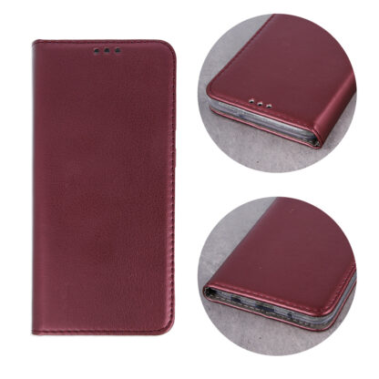 Samsung A36 (5G) / A366 Leather Magnet kaitsekott veinipunane - Image 2