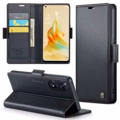 Xiaomi Redmi Note 12 (4G/5G) / Poco X5 (5G) Leather Elegance kaitsekott must - Image 3