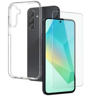 Samsung A17 (5G) / A176 UltraSlim silikoonkaitse + kaitseklaas 2in1