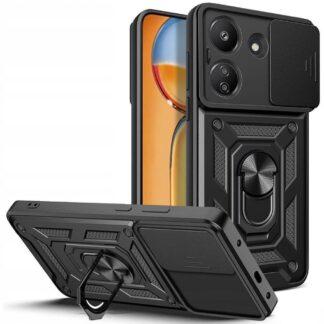 Xiaomi Redmi 13C (4G) / Poco C65 Armor Slide kõvakorpus must