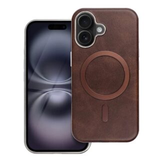 Apple Iphone 16 Leather Pro Magsafe kõvakate pruun