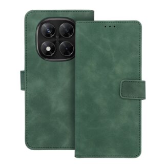 Xiaomi Redmi Note 14 Pro (5G) / Redmi Note 14 Pro Plus (5G) / Poco X7 (5G) Leather Nubuck kaitsekott roheline