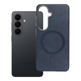 Samsung A56 (5G) / A566 Leather Pro Magsafe kõvakate tumesinine