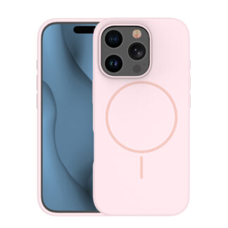 Apple Iphone 15 Pro Max Rubber Magsafe silikoonkaitse roosa