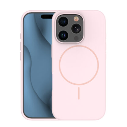 Apple Iphone 15 Pro Max Rubber Magsafe silikoonkaitse roosa