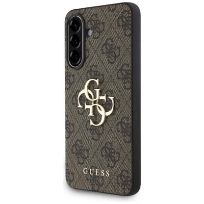 Samsung A56 (5G) / A566 Guess HC 4G PU Big Logo silikoonkaitse pruun