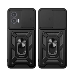 Motorola Moto E14 / Moto G24 / Moto G04 Armor Slide kõvakorpus must