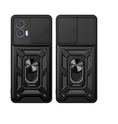 Motorola Moto E14 / Moto G24 / Moto G04 Armor Slide kõvakorpus must