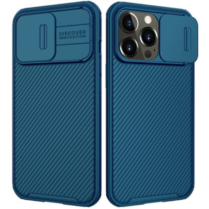 Apple IPhone 13 Pro Nillkin CamShield Pro Magsafe silikoonkaitse sinine