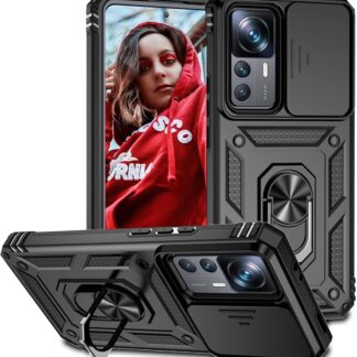 Xiaomi 12T / 12T Pro / 12 Pro Armor Slide kõvakorpus must
