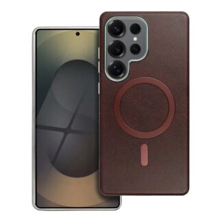 Samsung S25 Ultra / S938 Leather Pro Magsafe kõvakate pruun