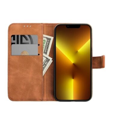 Xiaomi Redmi 14 Pro (5G) / Redmi 14 Pro Plus (5G) / Poco X7 (5G) Leather Nubuck kaitsekott pruun - Image 2