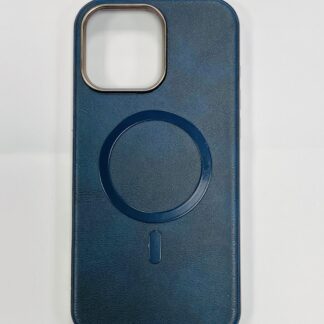 Apple Iphone 15 Pro Leather Pro Magsafe kõvakate tumesinine