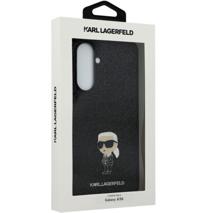 Samsung A56 (5G) / A566 Karl Lagerfeld Fixed Glitter Ikonik silikoonkaitse must - Image 3